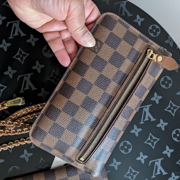 Louis Vuitton ascot wallet clutch with chain strap incert - Picture 6 of 17